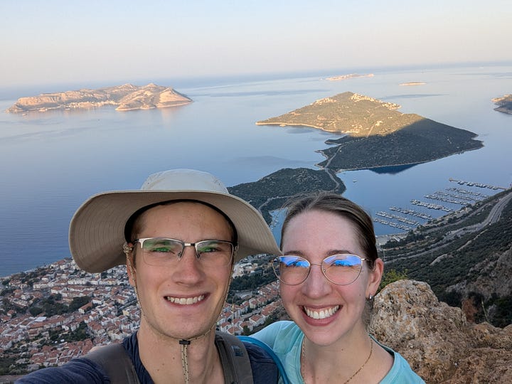Early morning hike to "The Sleeping Giant" above Kaş