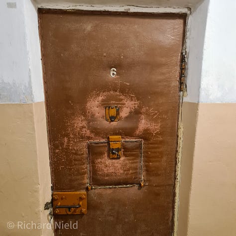 Museum of Occupations and Freedom Fights, Vilnius, Lithuania, where state security agencies including the Gestapo, SD, NKVD, KGB, NKGB and MGB tortured political prisoners and executed more than 1,000 of them