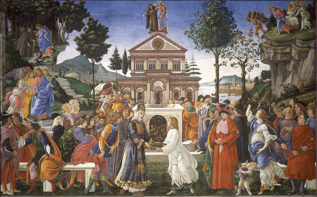 Temptations of Christ (Botticelli) - Wikipedia