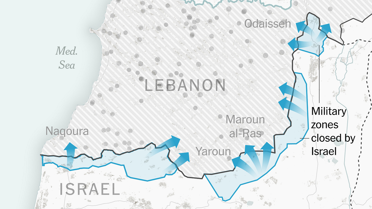 Maps: Where Israel Has Invaded Lebanon - The New York Times
