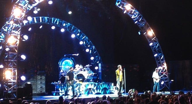 The Van Halen boys saved several songs from vocal disaster with their backing harmonies. The Van Halen boys saved several songs from vocal disaster with their backing harmonies.
