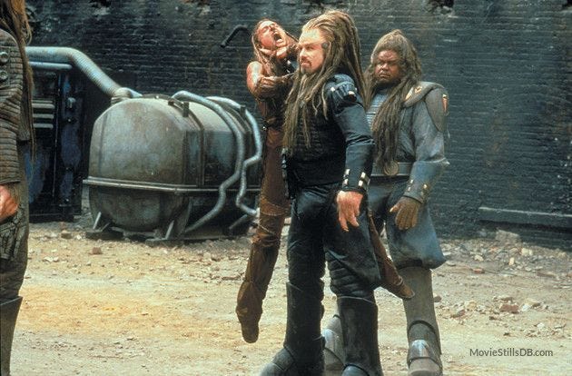 Battlefield Earth: A Saga of the Year 3000 publicity still of John Travolta & Forest Whitaker ...