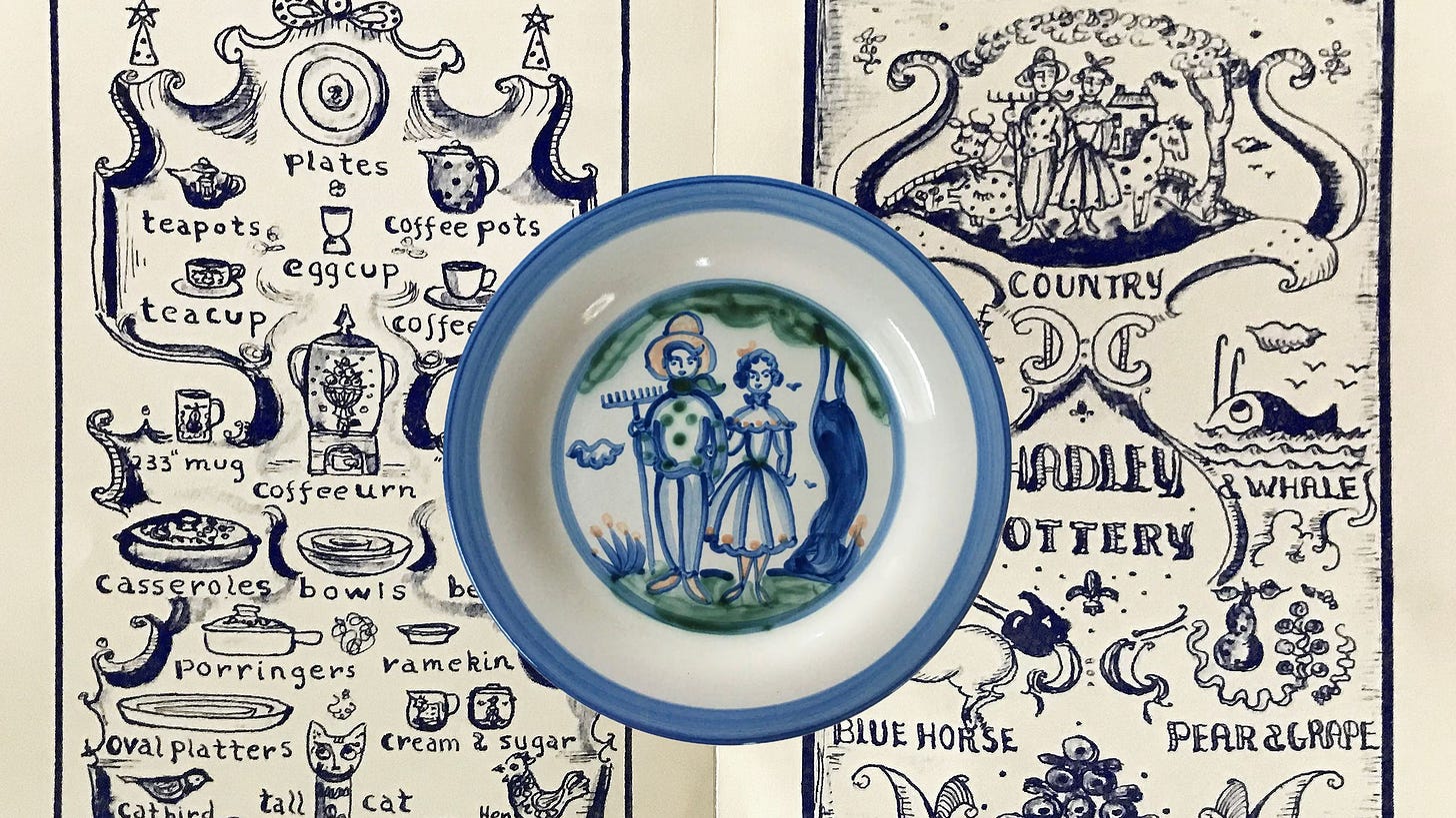 Image may contain Porcelain Pottery Art Plate Person Food Meal Drawing Animal Bird Doodle and Dish