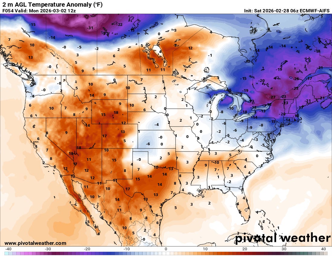 More record warmth for the Southwest on Friday that will last into the ...