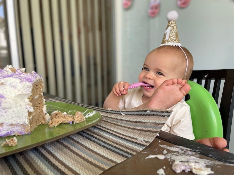 Rowan's first birthday