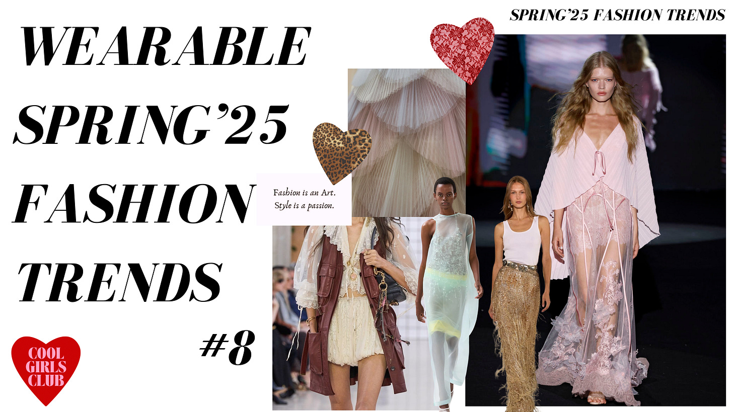 Spring is creeping in, and with it comes a fresh wave of fashion trends—some dreamy, some totally impractical, and some just begging to be reimagined for real life. Because let’s be honest, as much as I love a dramatic runway moment, I need trends that actually work beyond the front row. This season? It’s all about effortless dressing. Think ethereal but wearable, chic but low-effort—pieces that slip seamlessly into your wardrobe and make everyday outfits feel just a little more magical. Spring ‘25 is serving timeless elegance with a cool-girl twist, and I’m here for it. So, let’s talk trends—the ones that are actually worth your time and, more importantly, how to style them without feeling like a fashion victim. Let’s get into it! Spring is creeping in, and with it comes a fresh wave of fashion trends—some dreamy, some totally impractical, and some just begging to be reimagined for real life. Because let’s be honest, as much as I love a dramatic runway moment, I need trends that actually work beyond the front row. This season? It’s all about effortless dressing. Think ethereal but wearable, chic but low-effort—pieces that slip seamlessly into your wardrobe and make everyday outfits feel just a little more magical. Spring ‘25 is serving timeless elegance with a cool-girl twist, and I’m here for it. So, let’s talk trends—the ones that are actually worth your time and, more importantly, how to style them without feeling like a fashion victim. Let’s get into it!