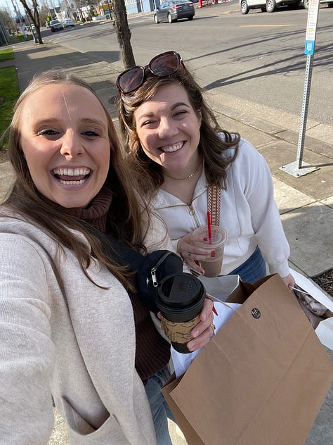 scrapbook of my solo trip to the PNW for a girls weekend
