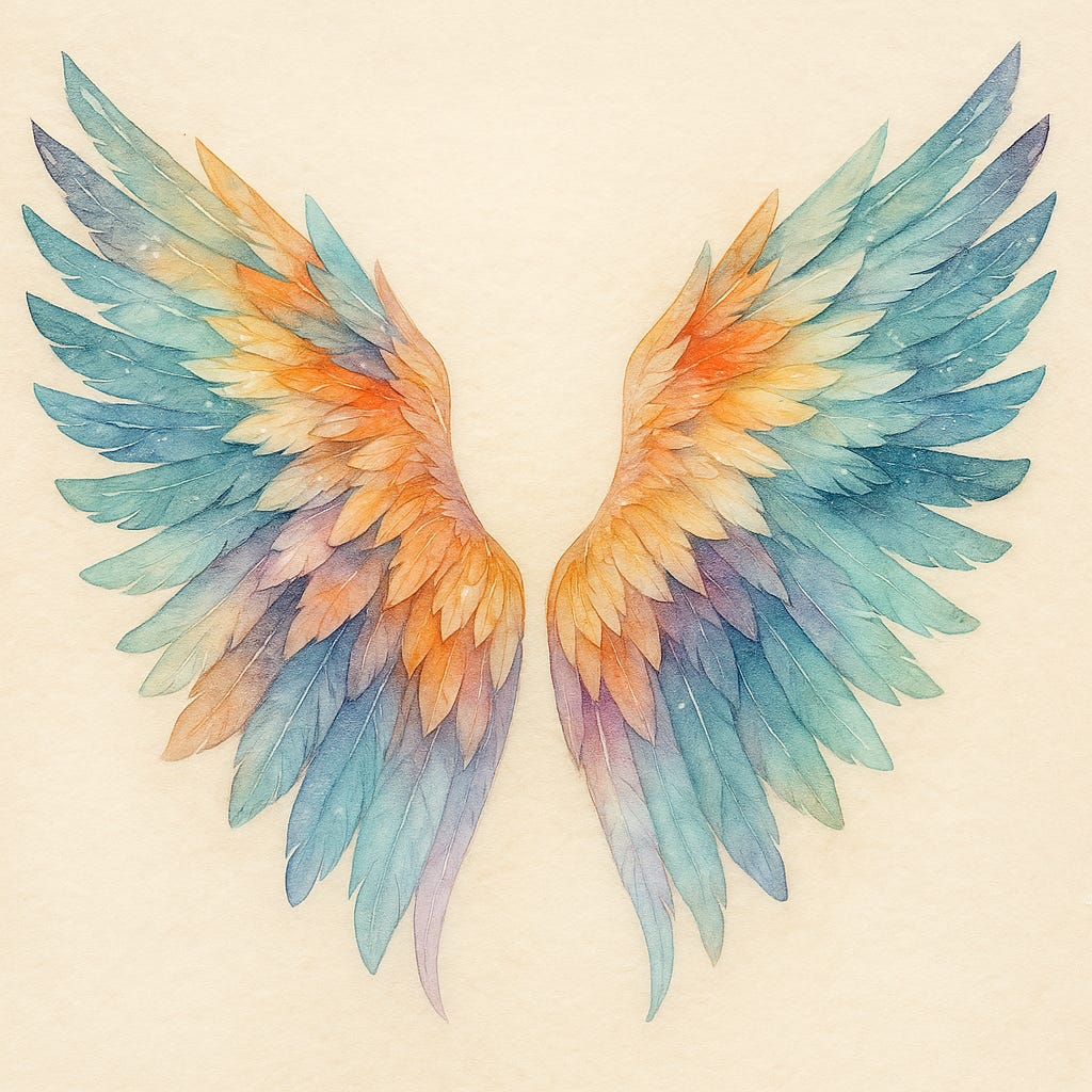 just a girl growing wings