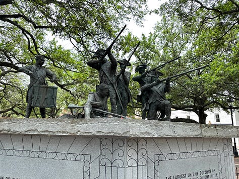 Arrival at Bardo, sushi tacos, with Johnny Mercer, Bonaventure cemetery, JW Marriott Plant lobby, City Walk Memorial, Savannah wildlife refuge, Key-lime pie at Collins Quarter