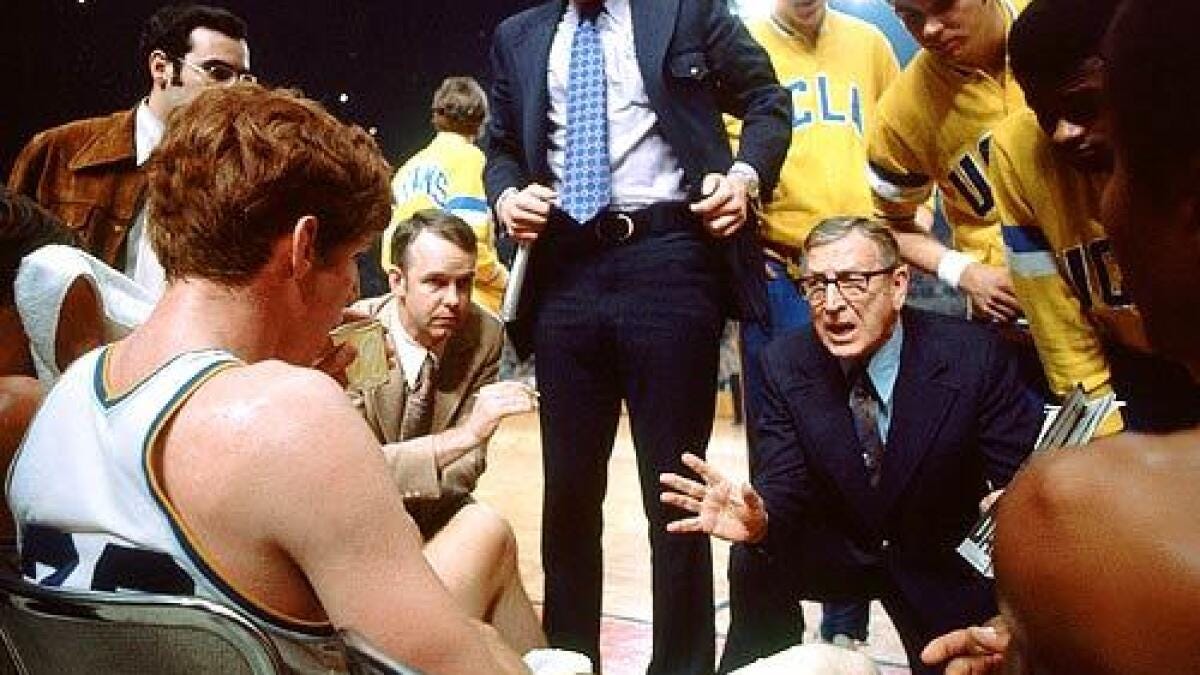 John Wooden dies at 99; UCLA basketball coach won 10 national titles - Los  Angeles Times