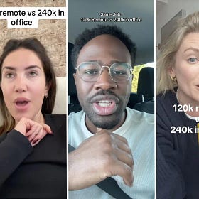 $240,000 in-office vs. $120,000 remote