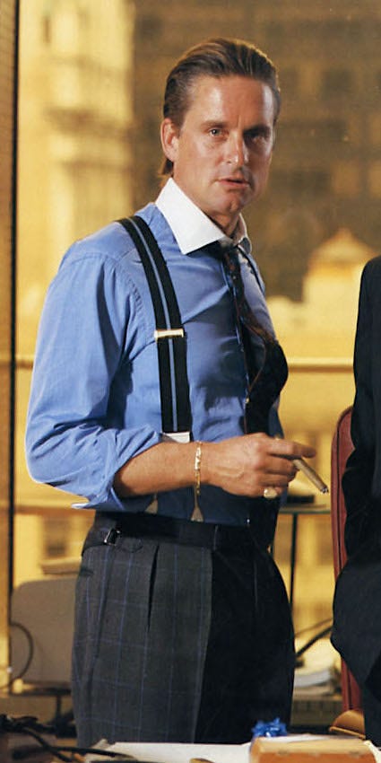 Wall Street: Meeting Gordon Gekko in Shirt Sleeves and Suspenders » BAMF  Style