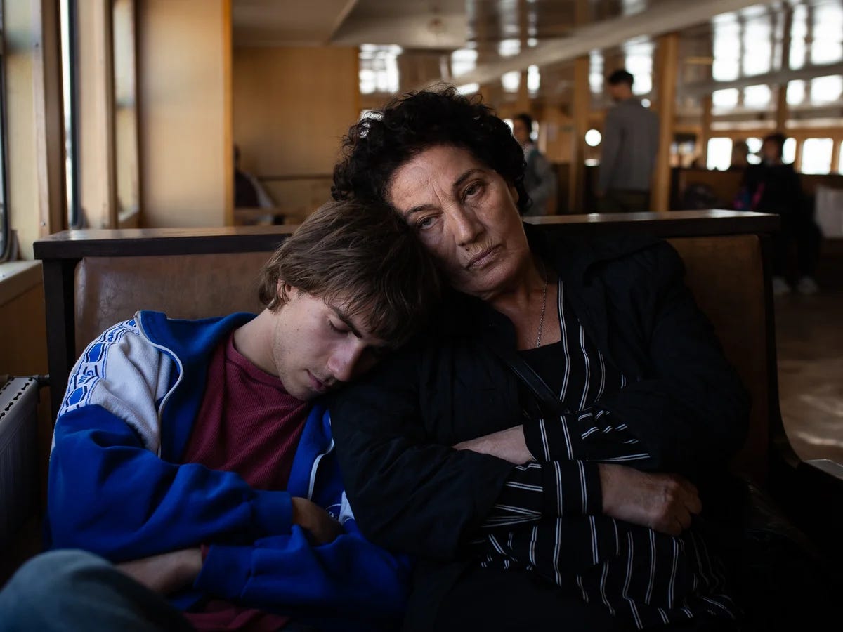 Lucas Kankava and Mia Arabuli in Crossing Lucas Kankava and Mia Arabuli in Crossing