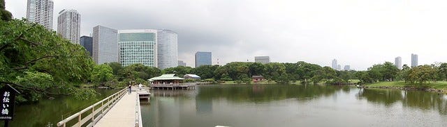Hama-Rikyu Garden Panorama Hama-Rikyu Garden Panorama