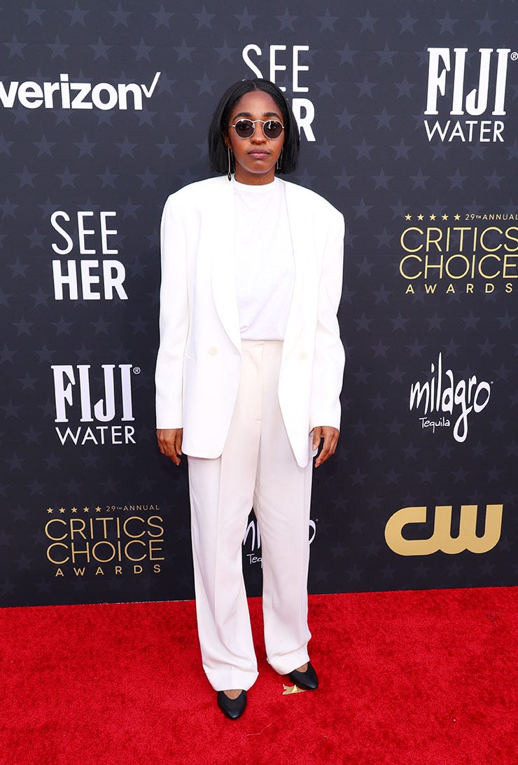 Ayo Edebiri Wore The Row To The 2024 Critics' Choice Awards