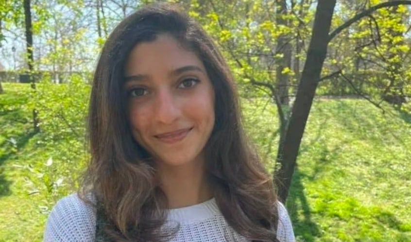 American-Palestinian student Sama Safi. who was detained by Israeli forces, in an undated photo (social media) American-Palestinian student Sama Safi. who was detained by Israeli forces, in an undated photo (social media)