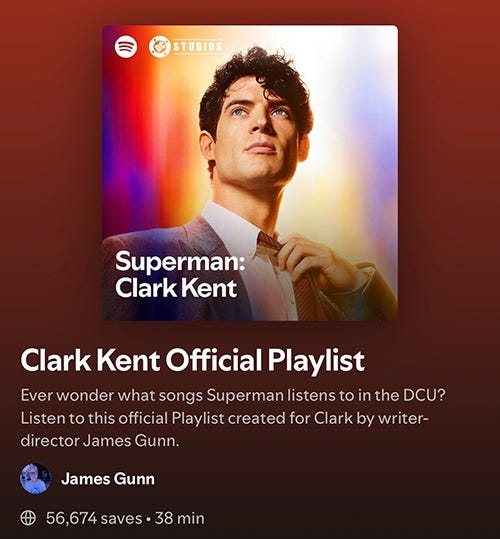 Clark Kent official playlist James Gunn Superman | rmrk*st | Remarkist Magazine