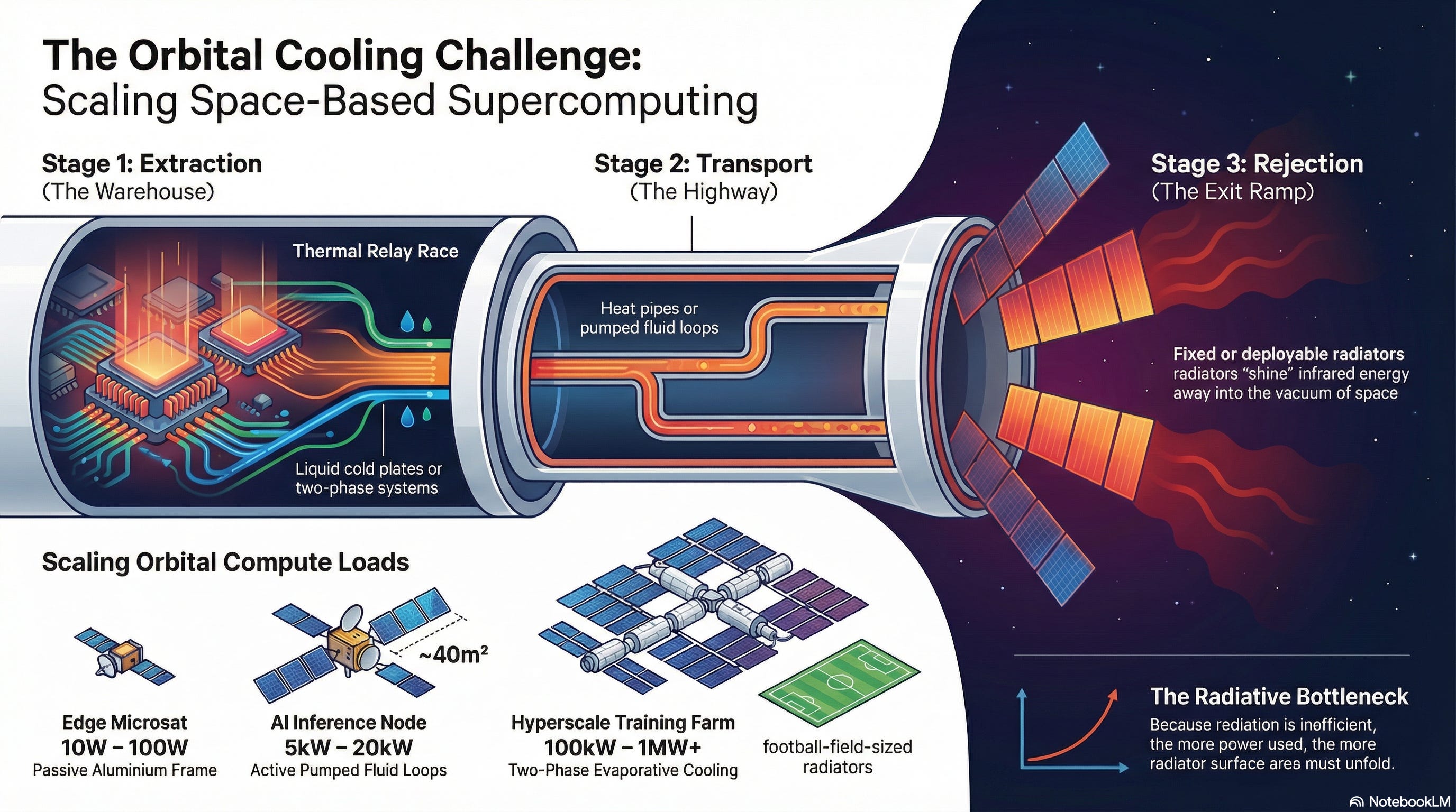 Thermal Management for Space Data Centers [Strategy]