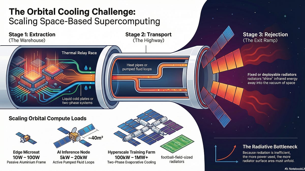 Thermal Management for Space Data Centers [Strategy]