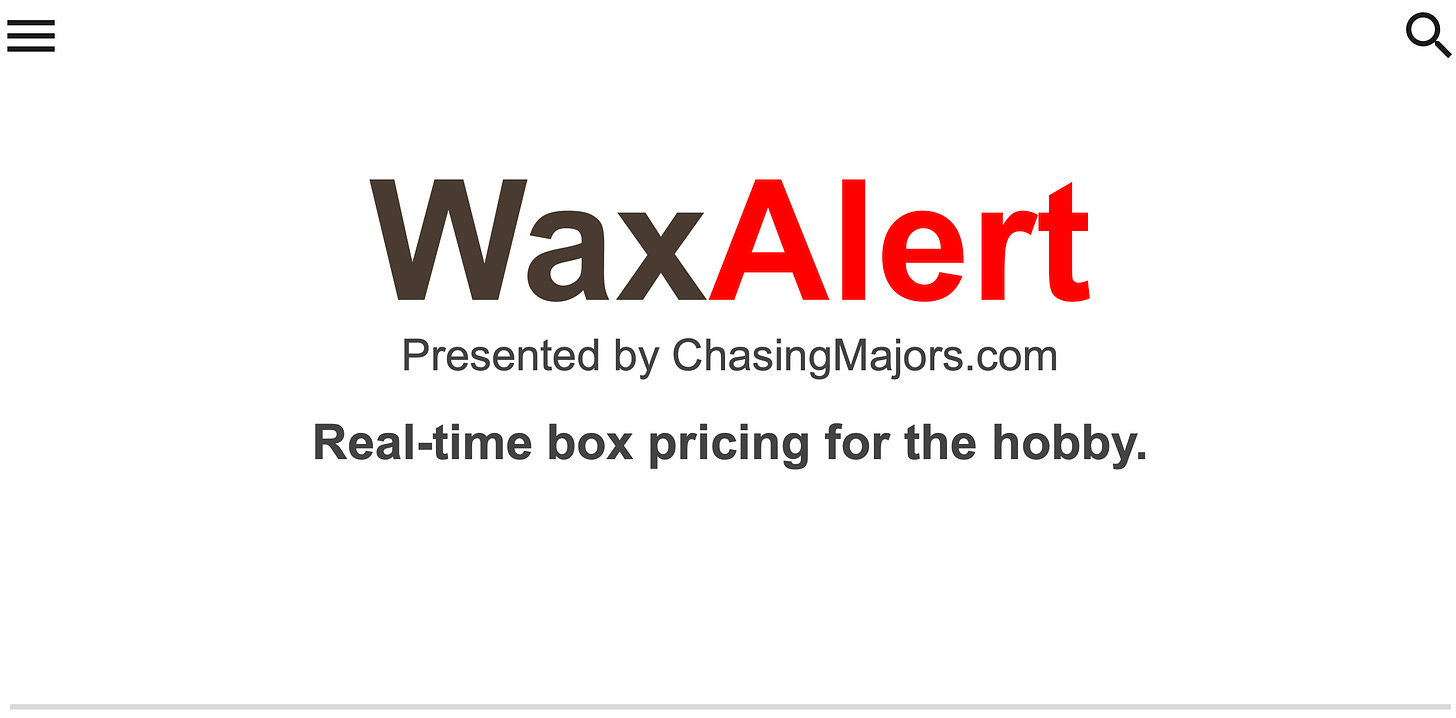 Introducing WaxAlert.com — Our Holiday Thank-You to the Hobby