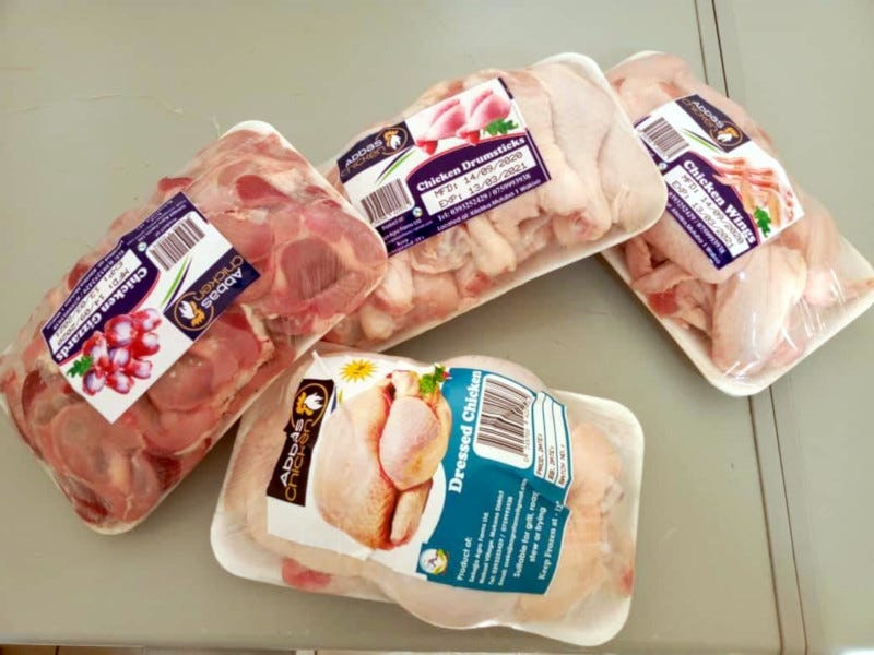 A selection of products produced by SAF under the Abbas Chicken brand. A selection of products produced by SAF under the Abbas Chicken brand.