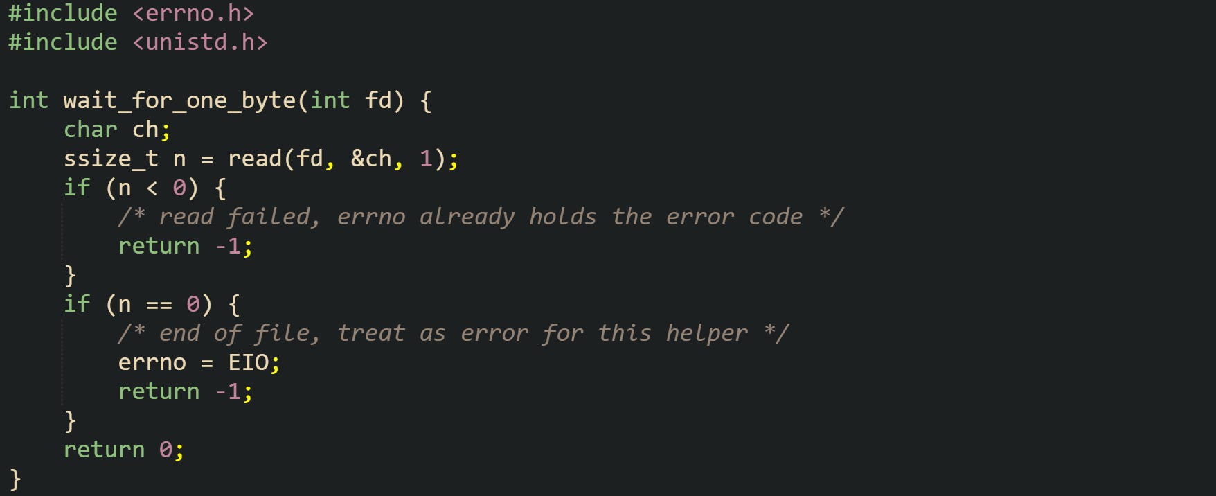 Error Handling With errno and Return Codes in C