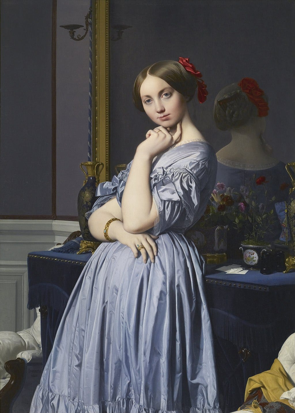 Portrait of Comtesse D’Hausonville (1845) by Jean-Auguste-Dominique Ingres