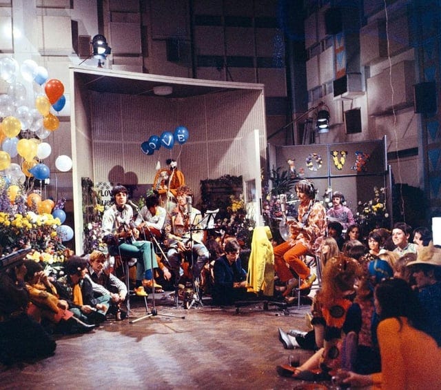 The Beatles perform 'All You Need Is Love' for international TV broadcast,  1967 : r/TheBeatles