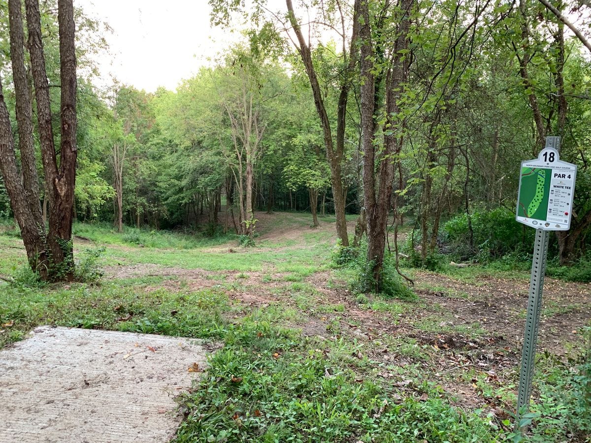 Hole 18 front tee Hole 18 front tee