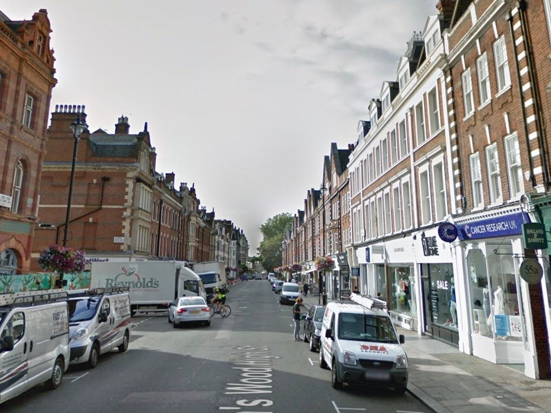 St Johns Wood High Street before.