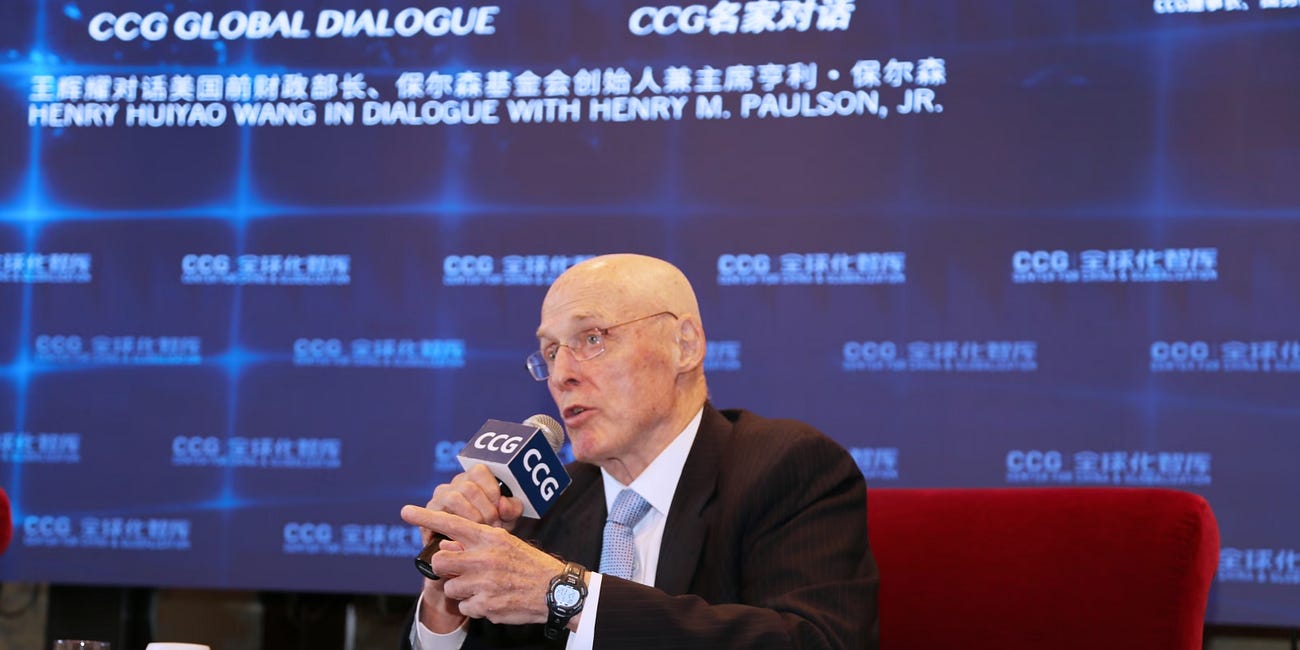Transcript: Henry Paulson at CCG event