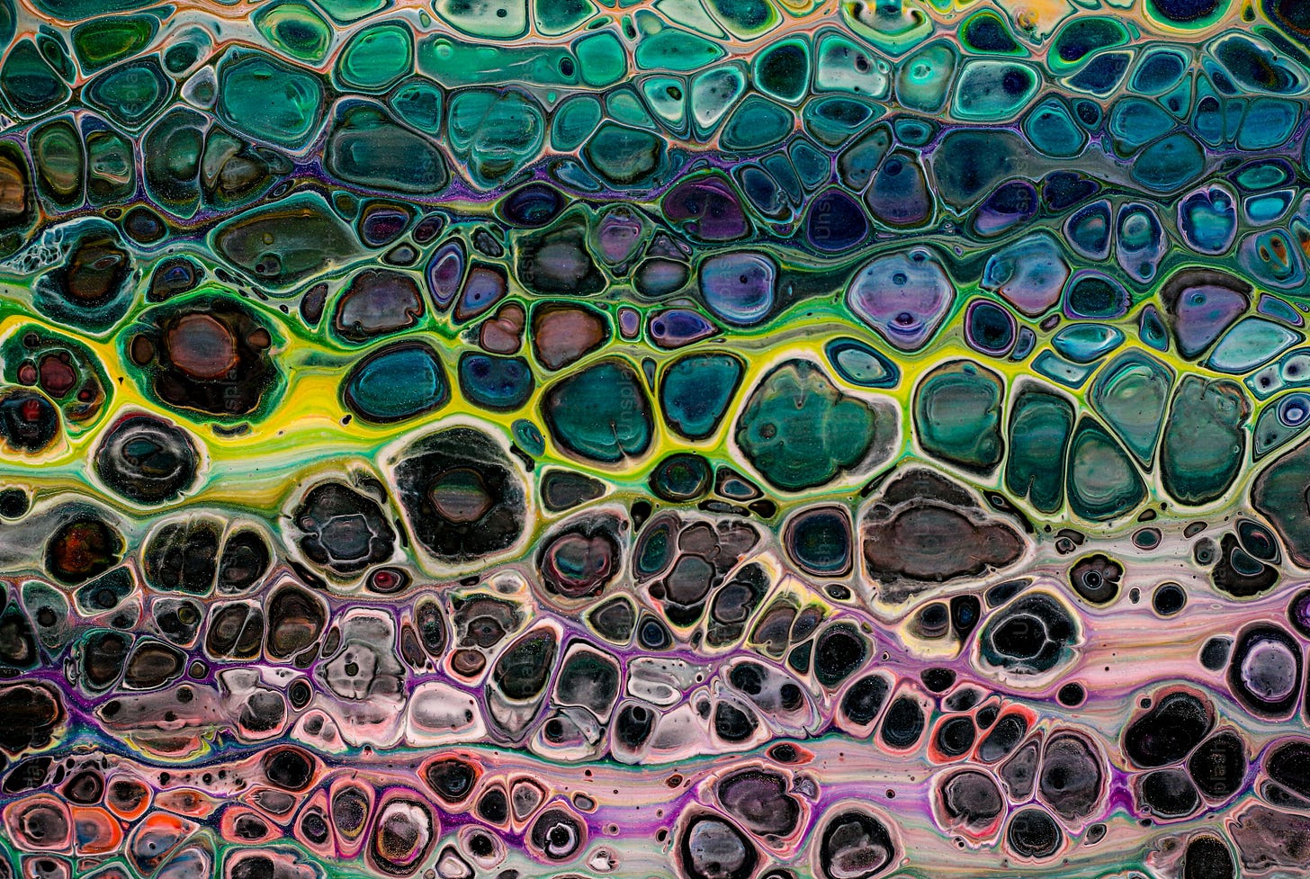 an abstract painting with many different colors an abstract painting with many different colors
