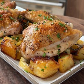 Lemony Roasted Chicken and Potatoes