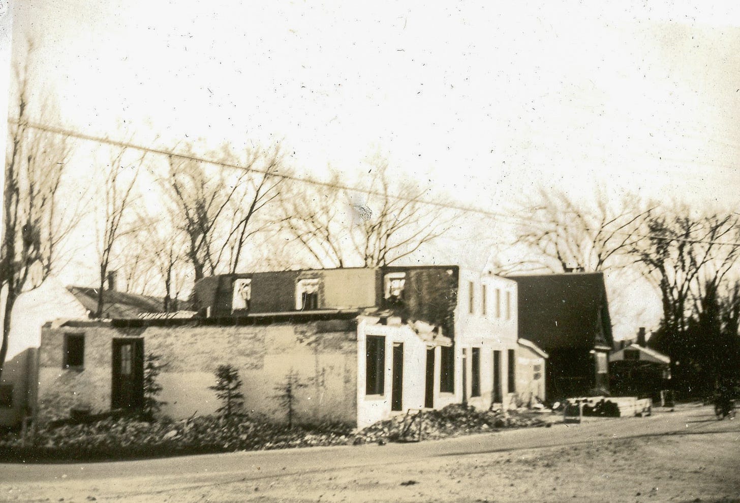 Demolition of Corner Store