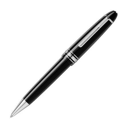 Montblanc Black Meisterstück Platinum-Plated LeGrand Ballpoint Pen | REEDS Jewelers