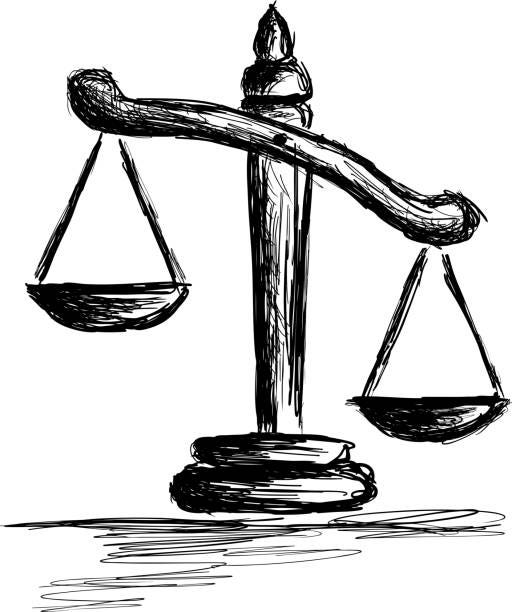 140+ Drawing Of Scales Of Justice Symbol Stock Illustrations, Royalty-Free  Vector Graphics & Clip Art - iStock