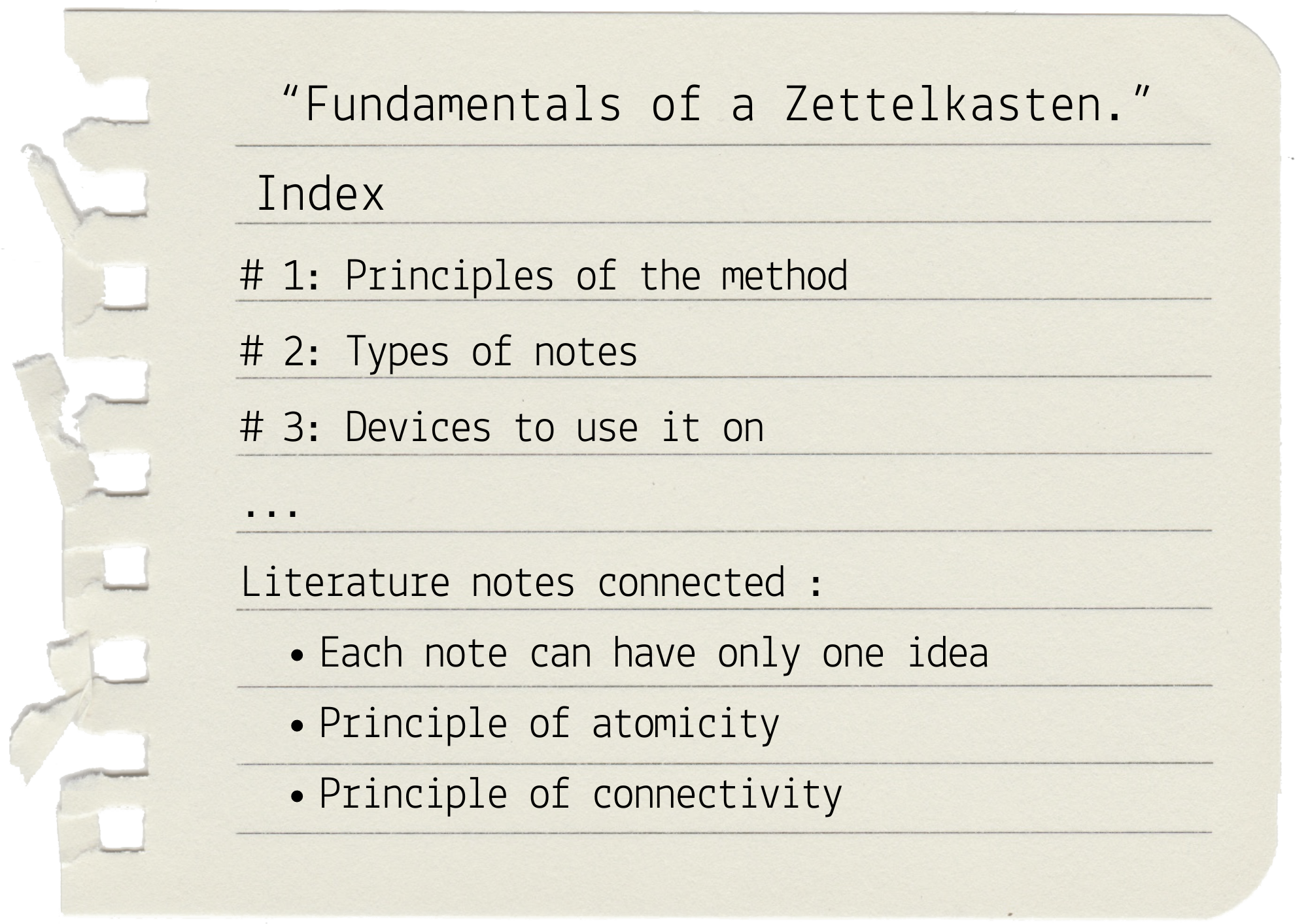 語学・辞書・学習参考書 Least Action Principle of Crystal Format 12 Principles for using Zettelkasten - Knowledge management