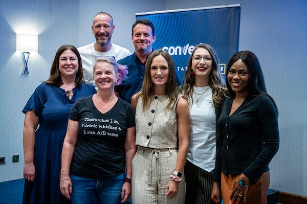 Proud mentees with Kelly, and sponsor, Denis of Convert!