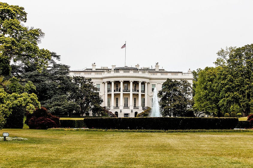The white house in the USA
