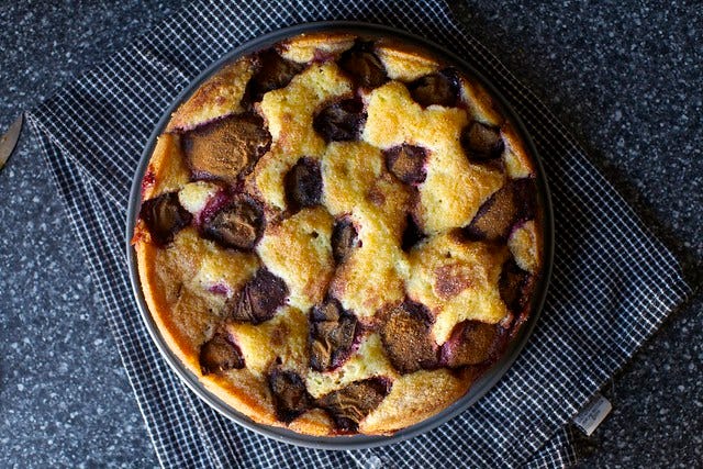 famed plum torte, day two