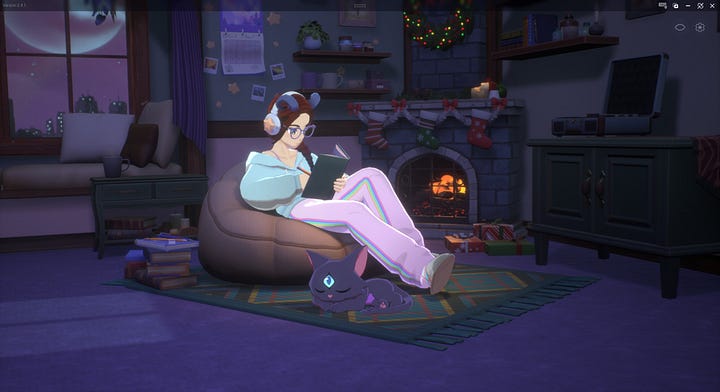 screenshots of writing with Spirit City: Lofi Sessions