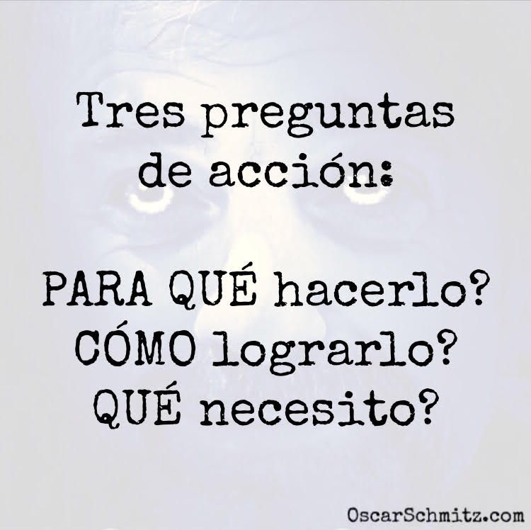 Tres preguntas de acción