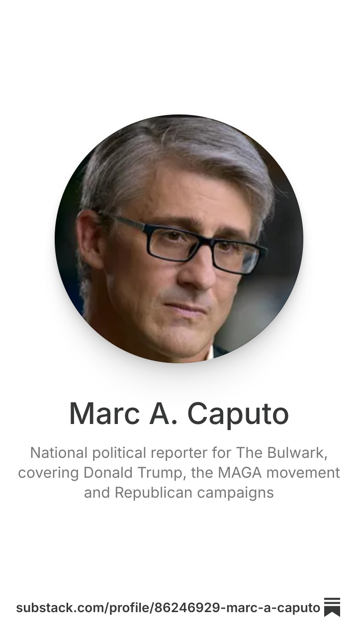 Marc A. Caputo | Substack