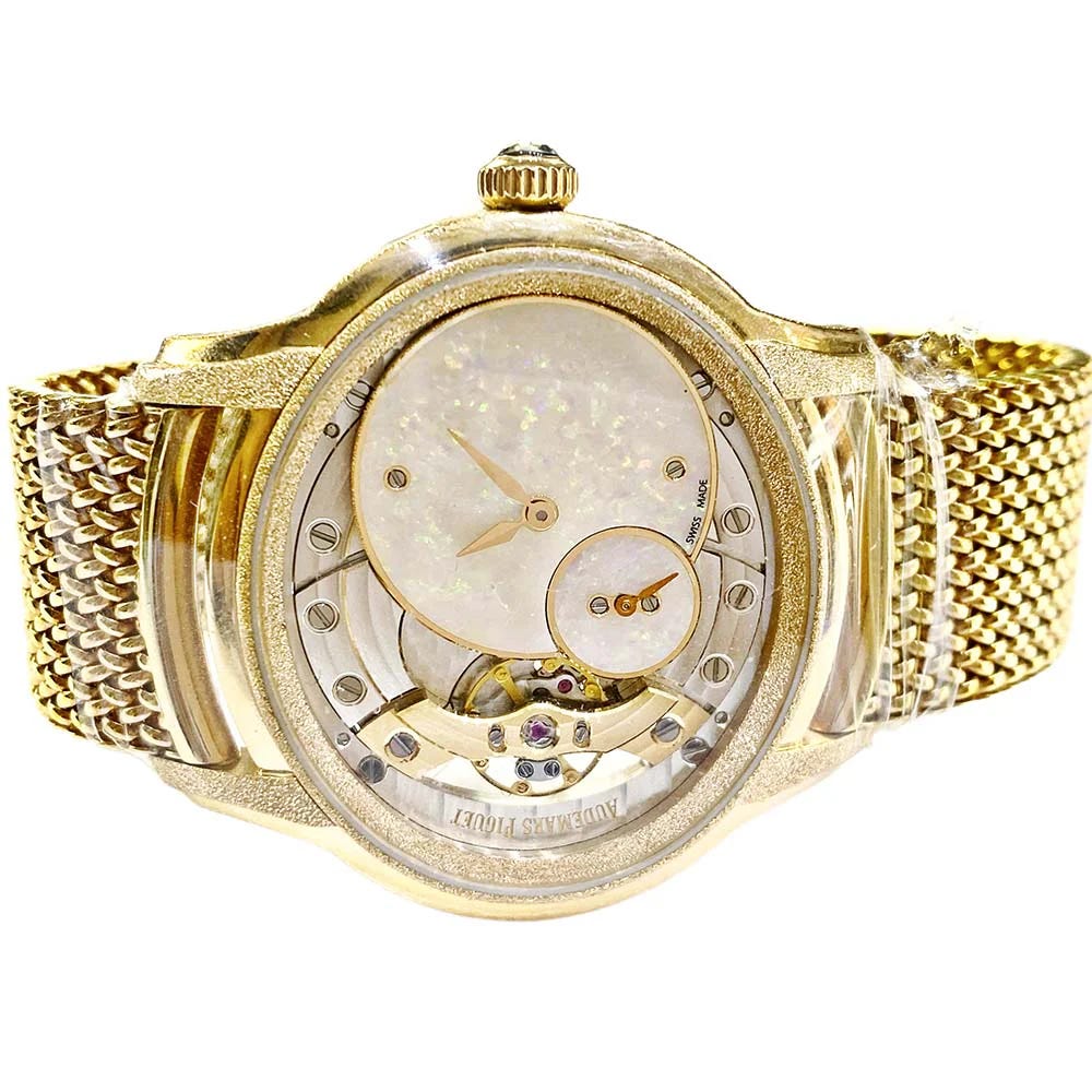 Audemars Piguet Millenary Frosted Rose Gold / Opal / Mesh Bracelet 77244OR.GG.1272OR.01 Listing Image 1 Audemars Piguet Millenary Frosted Rose Gold / Opal / Mesh Bracelet 77244OR.GG.1272OR.01 Listing Image 1