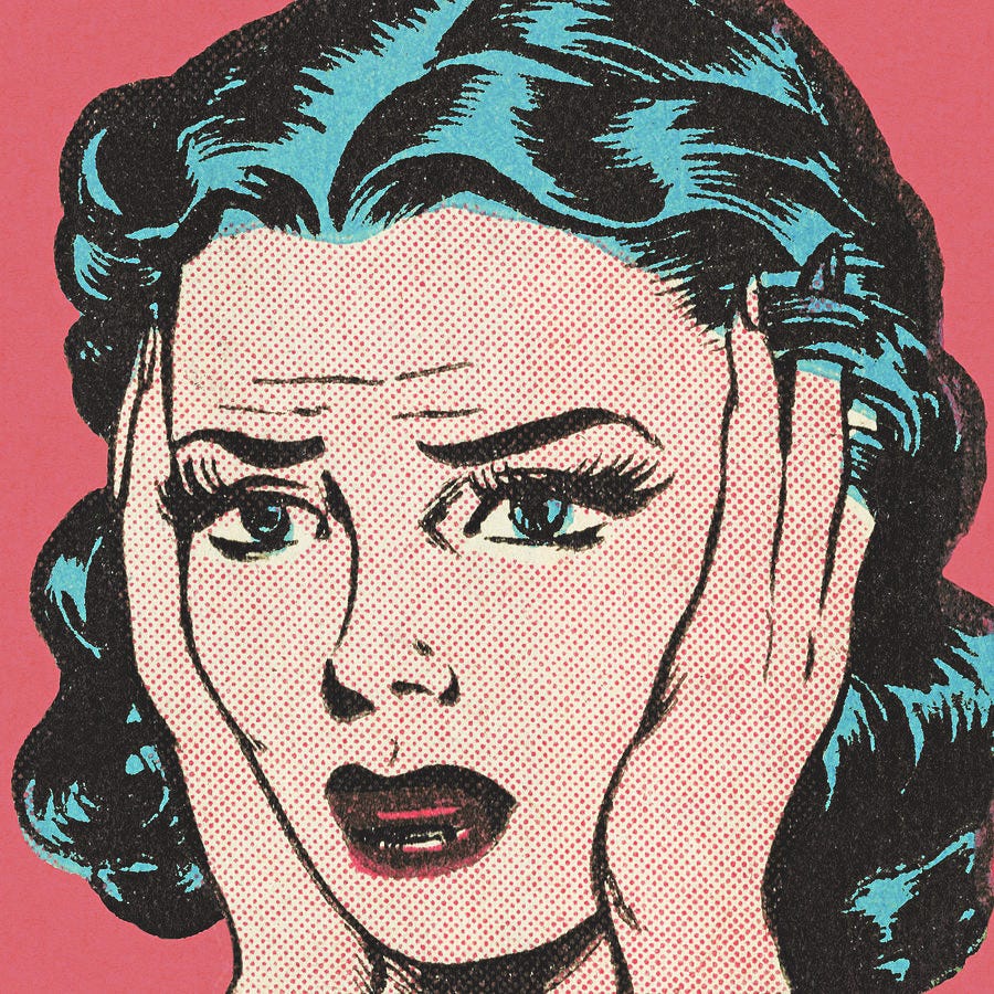 Confused Woman by CSA Images