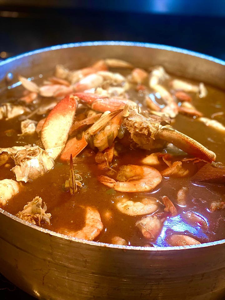A photographic journey of the making of Kwanzaa Gumbo, from the beginning to the final bowl.