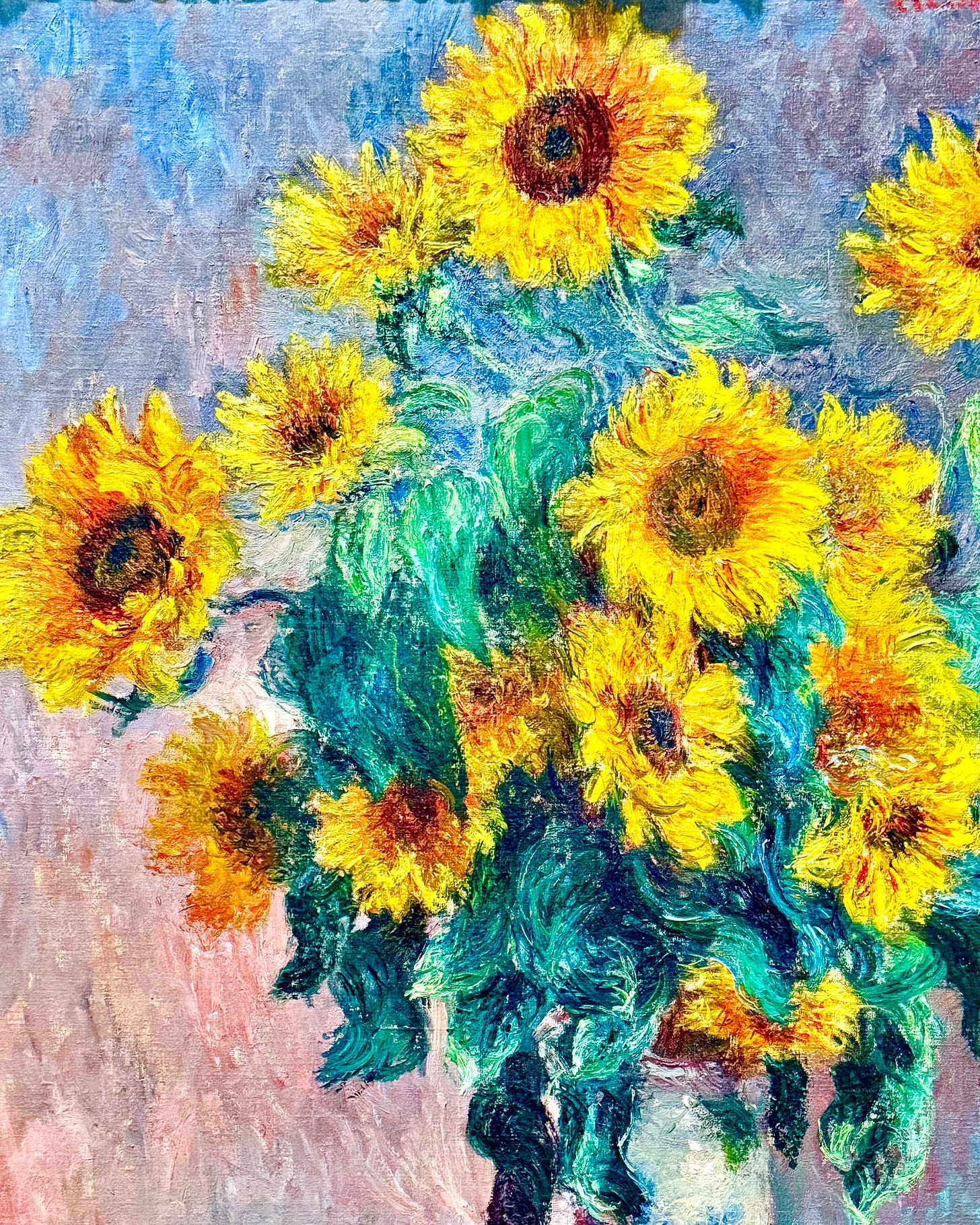 Claude Monet - Sunflowers - Metropolitan Museum Of Art ©Photograph by Sam Sunshine 
