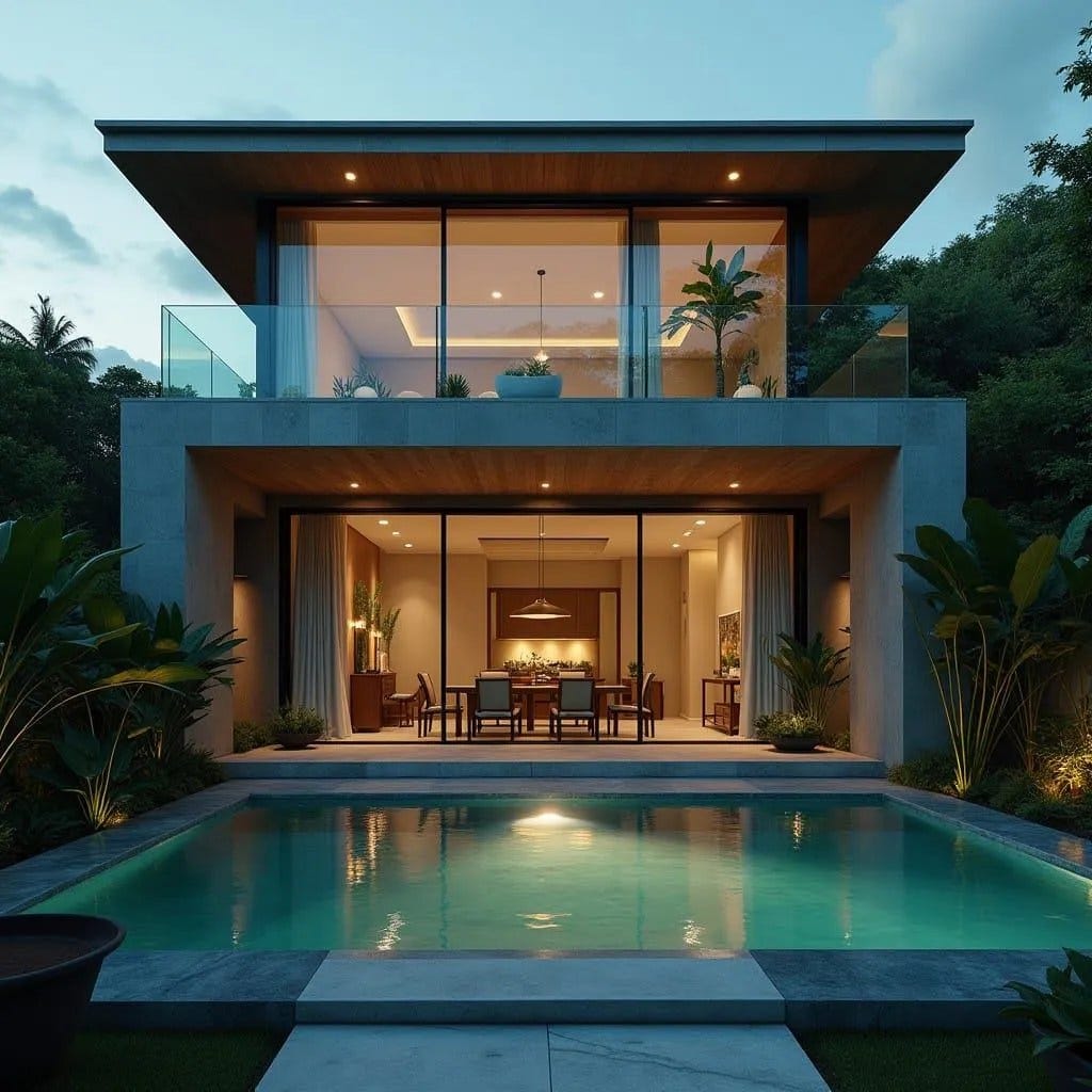 Courtyard Pool Pavilion