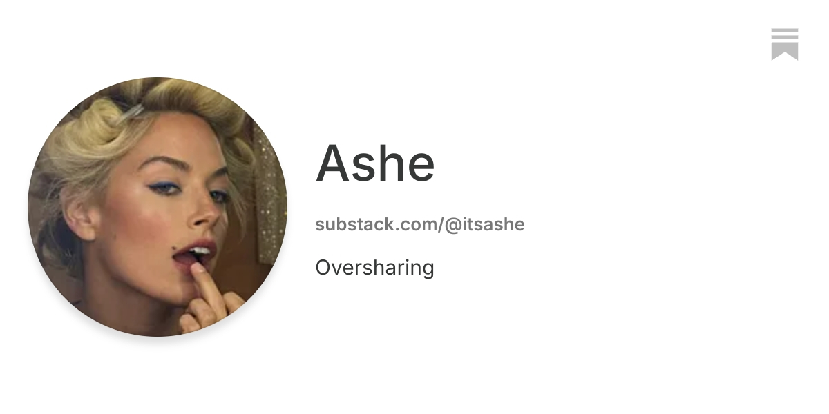 Ashe | Substack