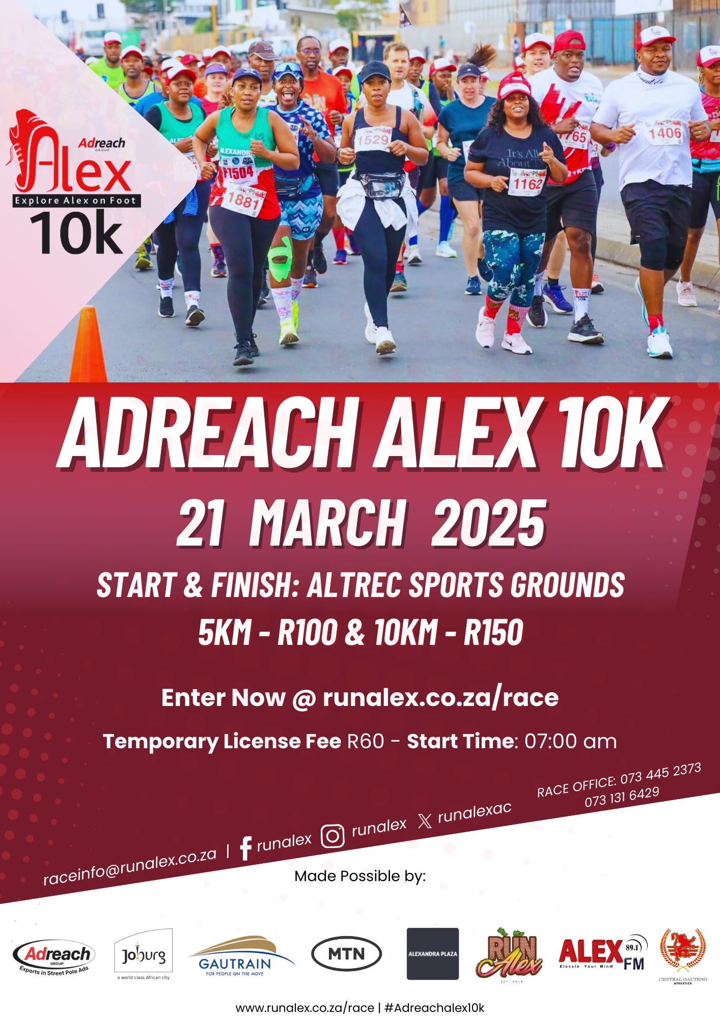 2025 Adreach Alex 10k Official Race Poster | #AdreachAlex10k